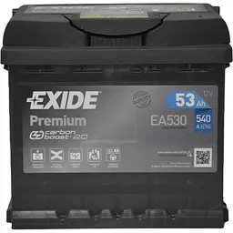 Акумулятор автомобільний EXIDE PREMIUM 53A (EA530) - мініатюра 1