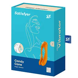 Вібратор на палець Satisfyer Candy Cane Orange - мініатюра 6