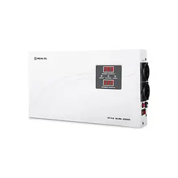 Стабілізатор REAL-EL STAB SLIM-2000, white (EL122400008) - мініатюра 2