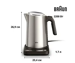 Чайник Braun WK5205BK - мініатюра 3