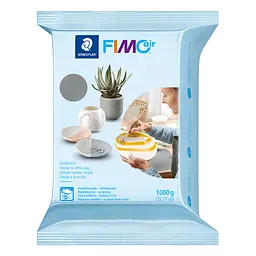 Пластика самозастигаюча Fimo Air сіра 1 кг