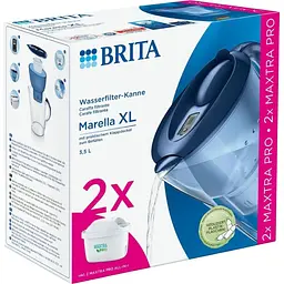 Фільтр-глечик Brita Marella XL Memo MXPro 3.5л Blue + 2 картриджа [1052786] [150431] - мініатюра 5