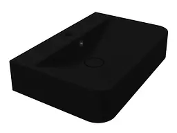 Умивальник Miraggio CHAMONIX BLACK (8813456) Mirasoft, Матовий, Накладний/Підвісний, Чорний