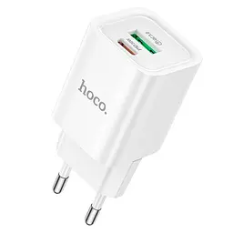 Адаптер мережевий HOCO Charm charger C149A |1USB/1Type-C, 30W/3A, PD/QC|