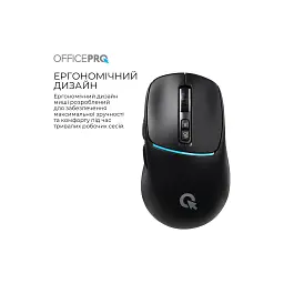 Мишка OfficePro M468B Wireless/Bluetooth Black (M468B) - мініатюра 6
