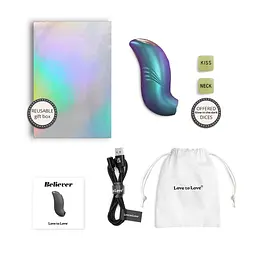 Вібростимулятор BELIEVER - IRIDESCENT TURQUOISE Love To Love 80-6033227 100041 - мініатюра 2
