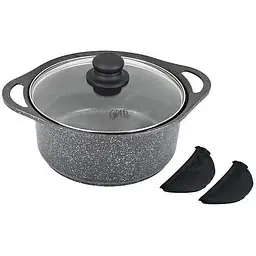 Каструля Gipfel Zenit з кришкою 3.4 л 22х10.8 см (0509)