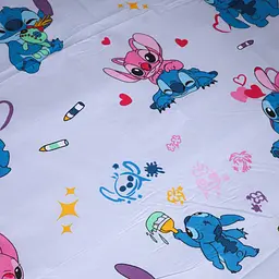 Простирадло MirSon Ranforce Elite Cute Stitch Blue 110x160 см (2200012552445) - мініатюра 5