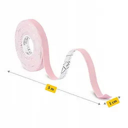 Стрічка кінезіологічна (кінезіо тейп) 4FIZJO 1 см x 5 м Light Pink (P-5905973400794) - мініатюра 4