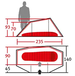 Намет Wechsel Aurora 1 TL Laurel Oak (231065) (DAS301046) - мініатюра 4