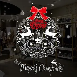 Набір новорічних наклейок на вікно Happy New Year 4 13759 50×70 см 1 аркуш