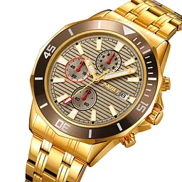 Чоловічий наручний годинник 9335GDGY Gold-Grey Skmei acs0030901 - мініатюра 2