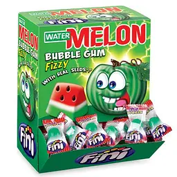 Блок жуйок Fini Watermelon Fizzy Bubble Gum 200 шт