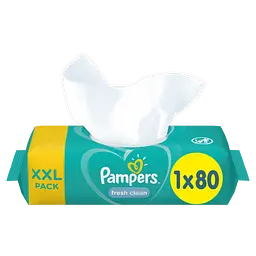 Вологі серветки Pampers Fresh Clean, 80 шт. - мініатюра 2