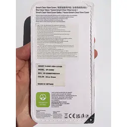 Оригінальний чохол-книжка для Samsung Galaxy S21 FE (G990) S-View Clear View Smart Cover Olive Green EF-ZG990CMEGRU - мініатюра 3