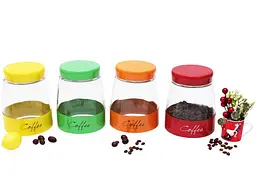 Банка BONADI 1,5л з кришкою в асортименті COFFEE 4 дизайни 279-117