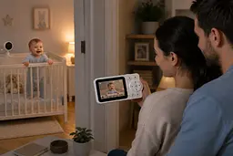 Відеоняня C3 з LCD-дисплеєм 2,8 дюйма / Відеоняня з нічним баченням та двостороннім зв'язком - мініатюра 2