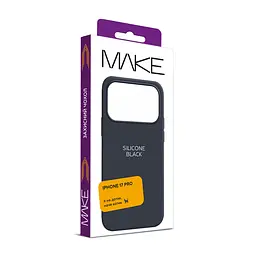Чохол MAKE Apple iPhone 17 Pro Silicone Black - мініатюра 2