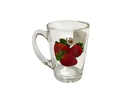 Чашка FARGLASS 320мл Капучино Полуниця
