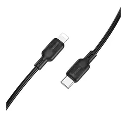 Кабель синхронізації Borofone BX113 Silicone PD27W Type-C to Lightning 3m Black (35551_3346713) - мініатюра 6