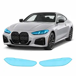 Антигравійна захисна бронеплівка за лекалами для BMW 4 Series G22 facelift 2024- оптика (фари та ПТФ)