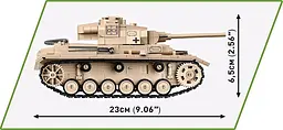 Конструктор COBI танк 1:28 PANZER III AUSF.J 2562 - мініатюра 4