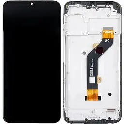 Дисплей Tecno Spark 8C KG5n чорний, з рамкою, p/n: FPC6605-2
