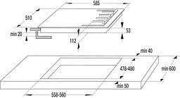 Газова варильна поверхня Gorenje GTW 642 SYW (BG6IB-G0B) (6624102) - мініатюра 3