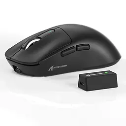Ігрова бездротова миша ATTACK SHARK X3PRO / 8K / 59 г / Сенсор PAW3395 / Три режими підключення / Black - мініатюра 2