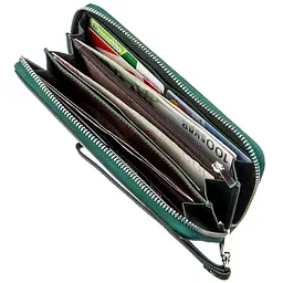 Жіночий клатч-гаманець ST Leather 18936 зелений - мініатюра 7