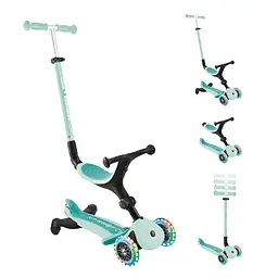 Самокат Globber Go Up Active Lights 360 колеса світяться до 20/50кг від 1 року м'ятний (749-206) - мініатюра 3
