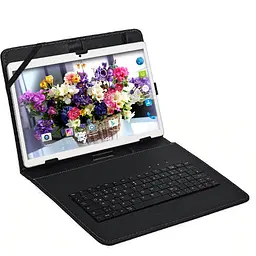 Планшет-телефон Hoozo MT232 Silver + Чохол-клавіатура - мініатюра 2