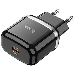 МЗП Hoco N24 Victorius PD20W (1USB-C) Black - мініатюра 2