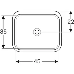 Раковина Geberit VariForm 53 500.763.01.2, Білий - мініатюра 3