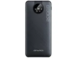 Зовнішній акумулятор (Power Bank) Awei P134K 20000mAh 4 in 1 Black