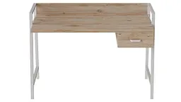 Письмовий стіл Ferrum-decor 750x1200x600 Білий метал ДСП Дуб Сан-Марино 32 мм (FRD-103458) - мініатюра 2