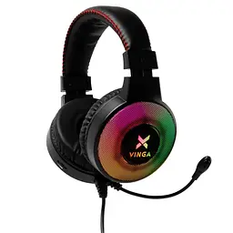 Ігрова гарнітура Vinga HSCU-100 Gaming LED Black (HSCU-100) - мініатюра 4