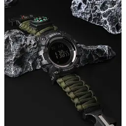 Годинники чоловічі наручні Besta Tactical з компасом (Зелений) - мініатюра 8
