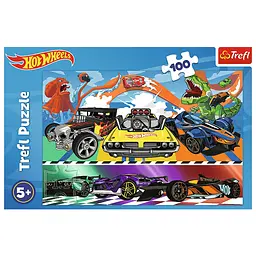 Пазли Trefl Швидкісні авто Hot Wheels 100 елементів - мініатюра 3