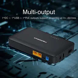 ДБЖ Marsriva DC UPS для роутерів KP2 EC DC+PoE+USB OUT, 5V/9V/12V 18W 8000mAh (29,6Wh) Li-Ion - мініатюра 6