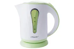 Електрочайник пластиковий Maestro MR-028-Green 1.0л 1000 Вт біло-зелений