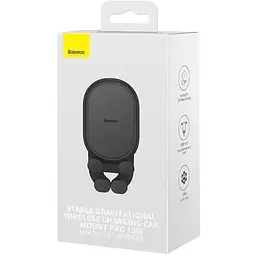 Автотримач Baseus Pro Wireless 15W Stable Gravitational SUWX030001 - мініатюра 2