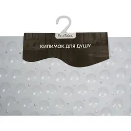 Килимок для душу трикутний Eco Fabric Сфери 72х51 см білий (7251-002) - мініатюра 6