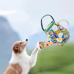 М'яка іграшка для собак Derby Pet Garden - Kettle Shaped Dog Plush Toy with Rope - мініатюра 3