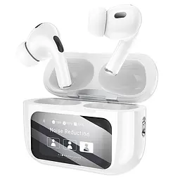 Бездротові навушники TWS BOROFONE BW76 Brocade, touch screen, ANC, Champagne White (6941991114236)