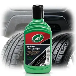 Відновник поверхонь гель поліроль для пластику та гуми Turtle Wax Black in a Flash 300 мл (52855/18458)