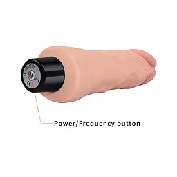 Реалістичний вібратор Reel Softee Vibrator 7" тілесний - мініатюра 8