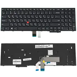 Клавіатура для ноутбука LENOVO (ThinkPad: E550, E555) rus, black