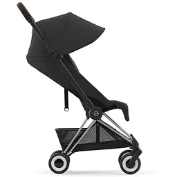 Прогулянковий візочок Cybex Coya Chrome Dark Brown Sepia Black, чорний (522004385) - мініатюра 5