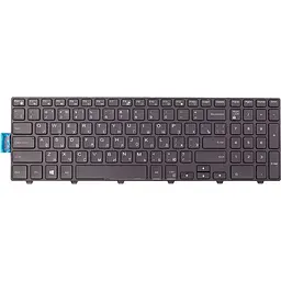 Клавіатура для ноутбука DELL Inspiron 5558 чорна, підсвічування (KB312542)